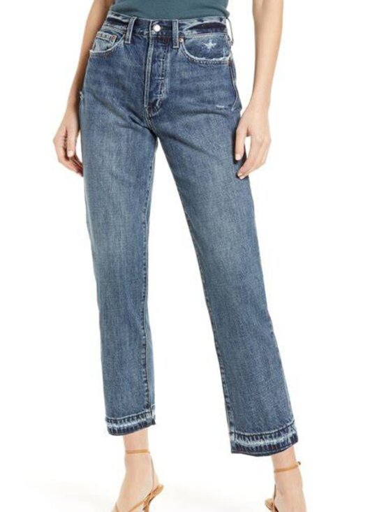 pistola Denim - Pistola Charlie High Rise Straight Leg Jeans in Eternal